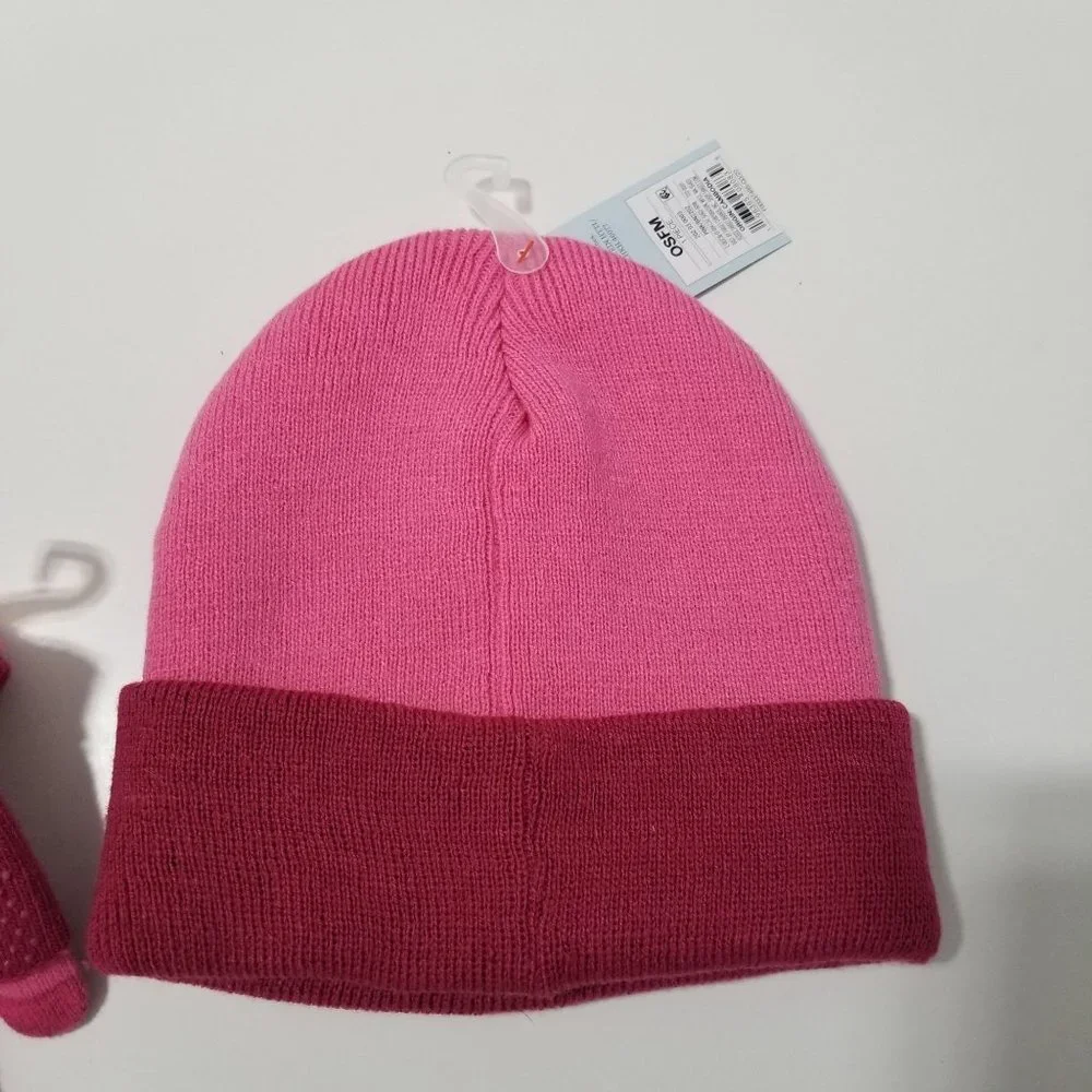 NWT Cat & Jack Girls Tiarella Beanie and Gloves Matching Set Youth Size OS Color